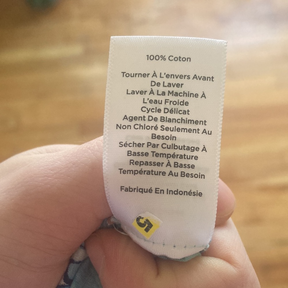 Talbots Patterned 100% Cotton Half Button Down Lo… - image 5